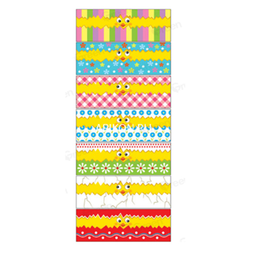 Пленка Пасхальная СВЕТЛЫЙ ПРАЗДНИК Веселые цыплята 7 фрагментов 1 шт.