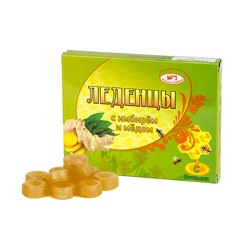 Леденцы ФАРМГРУПП с имбирем и медом, арт. 1157
