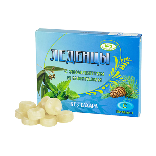Леденцы ФАРМГРУПП (эвкалипт, ментол), арт. 1158