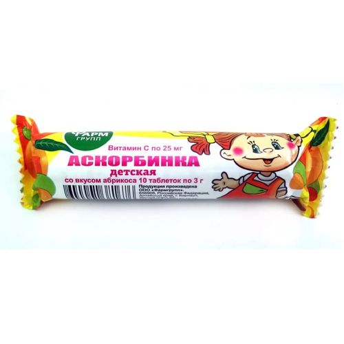 Аскорбинка детская ФАРМГРУПП в ассортименте 30гр